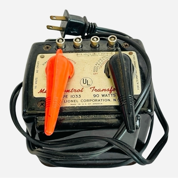 LIONEL 1033 90Watt Transformer 1950s-60s Railroad Whistle Direction Railway Tool - Picture 3 of 4
